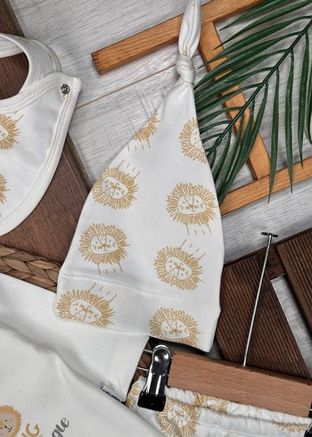 Pamuklu Oyuncaklı 5li Erkek Bebek Hastane Çıkış Seti - Görsel 6