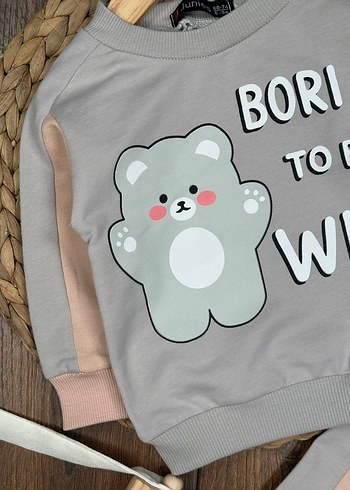 Etiketli Sıfır 2li Kız/Erkek Bebek Takım 6-9 Ay - Görsel 5