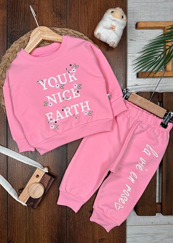 Prenseslere Özel: Pembe Eşofman Takımı 12-18 ay - Görsel 2