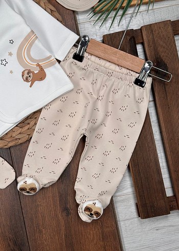 Sevimli Hayvan Temalı 5li Hastane Çıkış Seti - Görsel 4