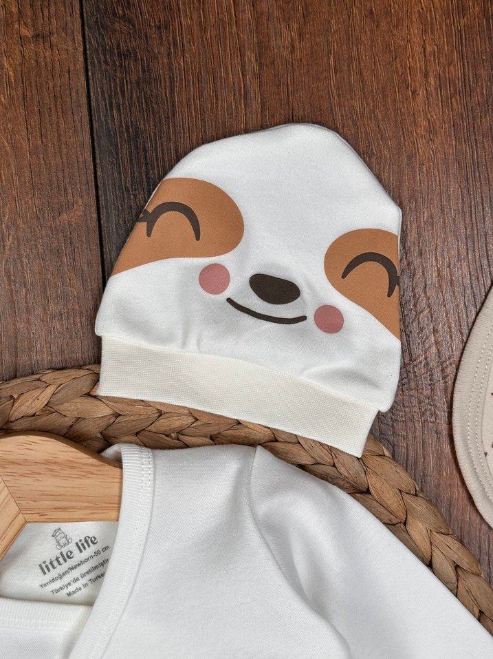 Sevimli Hayvan Temalı 5li Hastane Çıkış Seti - Görsel 5