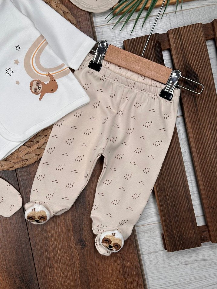 Sevimli Hayvan Temalı 5li Hastane Çıkış Seti - Görsel 4