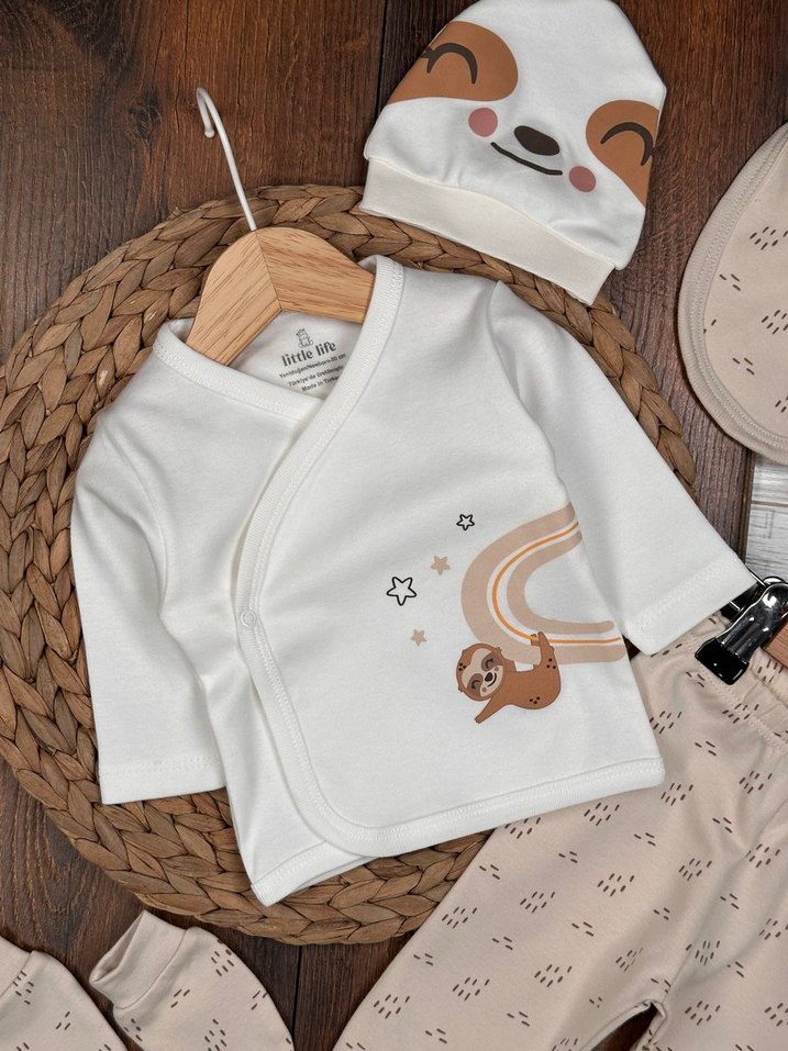 Sevimli Hayvan Temalı 5li Hastane Çıkış Seti - Görsel 3