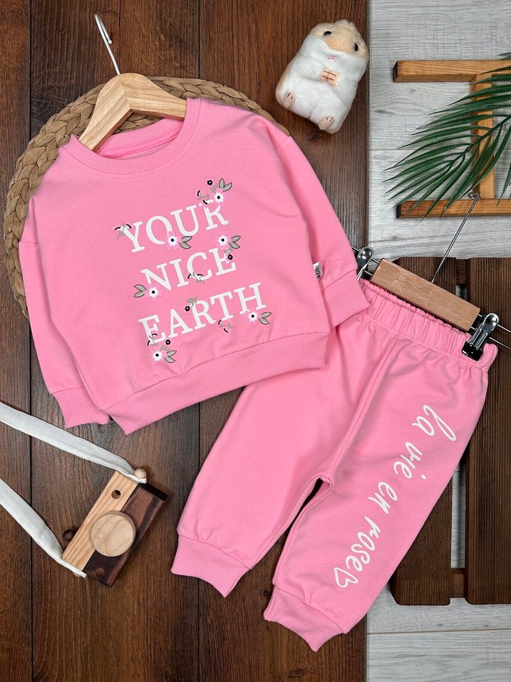 Prenseslere Özel: Pembe Eşofman Takımı 2 yaş - Görsel 2