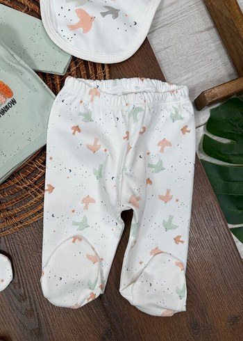 Organik Pamuklu 5li Bebek Seti - Görsel 4