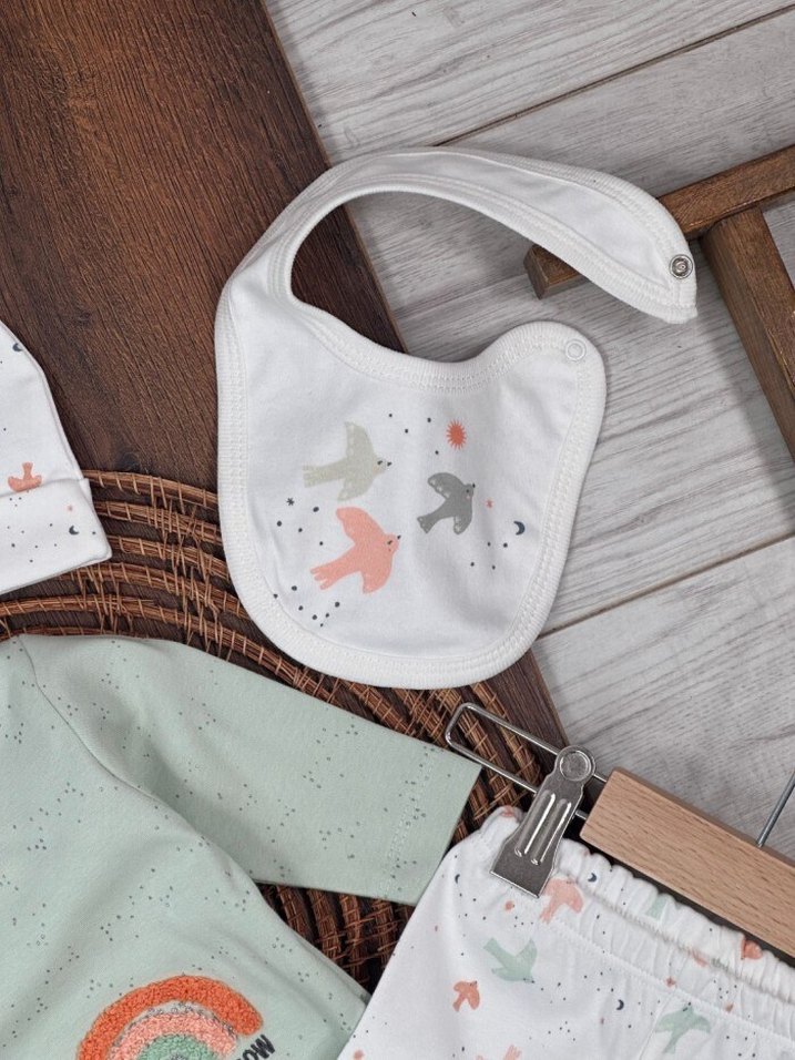  Organik Pamuklu 5li Bebek Seti - Görsel 5