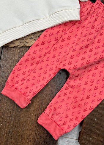  Kaplumbağa Desenli Kız Bebek Takımı  - Görsel 7