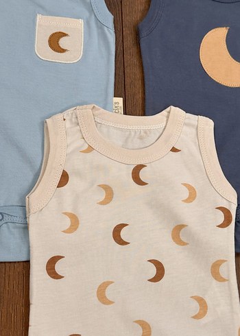 Necix's Premium 3'lü Bebek Body Set 1-3 ay - Görsel 6