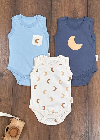 Necix's Premium 3'lü Bebek Body Set 1-3 ay - Görsel 2