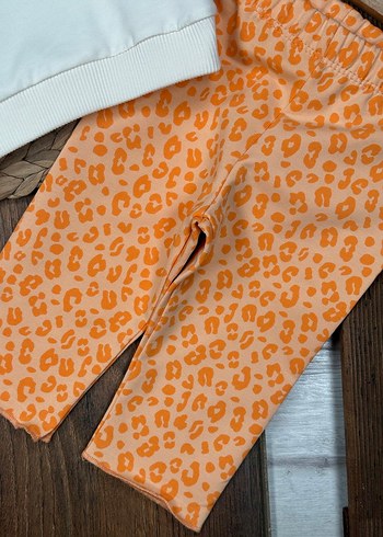 Leopar Desenli İkili Kız Bebek Takım  - Görsel 5