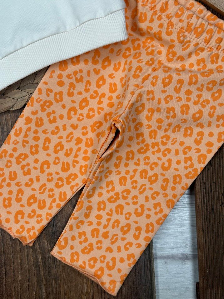 Leopar Desenli İkili Kız Bebek Takım  - Görsel 5