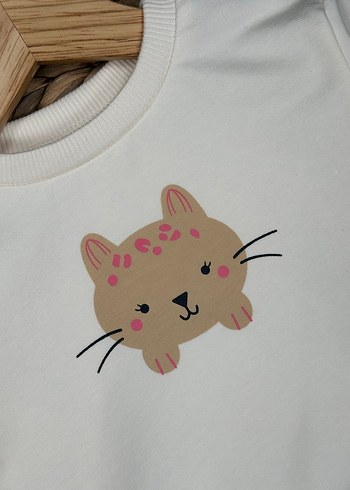 Leopar Desenli İkili Kız Bebek Takım  - Görsel 4