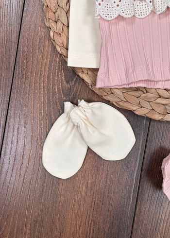  SINIRLI STOK: Fiyonk Detaylı Pudra Bebek Seti  - Görsel 6