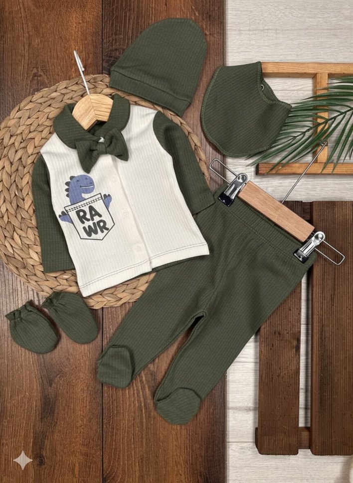 Fitilli Dokuma Dinozorlu Hastane Çıkış Seti - Görsel 2