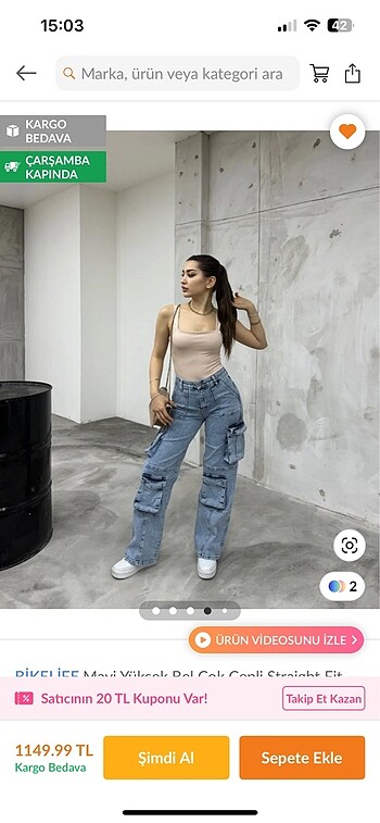 Zara bol paça jean