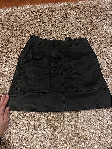 h&m deri etek