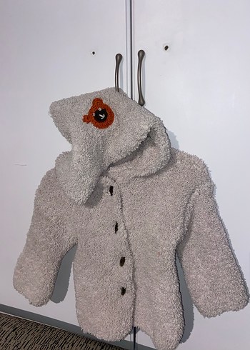 Kapüşonlu Gri Erkek Çocuk Kürk Detaylı Mont - Görsel 2