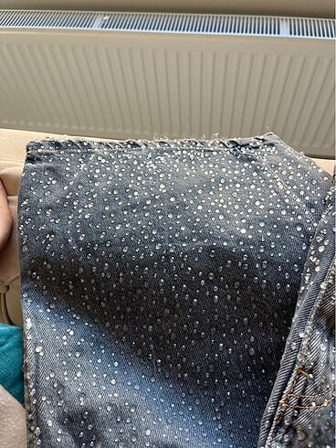 xxl Beden mavi Renk zara taşlı jean