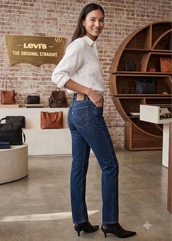 Levis 501 Original Straight Kot Pantolon