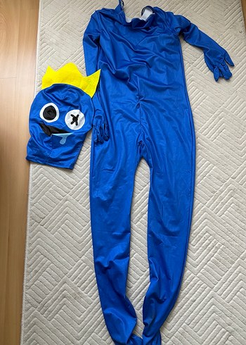 Mavi rainbow friends kostümü  Tulumu - Görsel 3