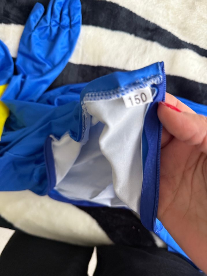 Mavi rainbow friends kostümü  Tulumu - Görsel 5