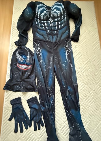Çocuklar için venom  Siyah Kostüm Seti - Görsel 2