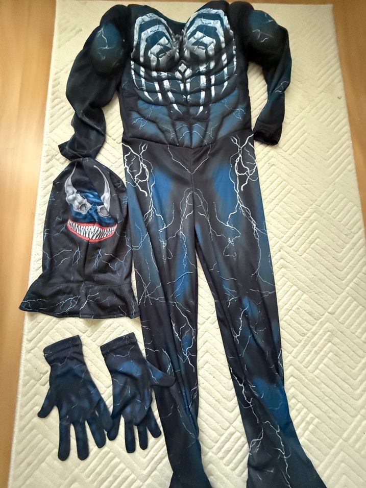 Çocuklar için venom  Siyah Kostüm Seti - Görsel 2