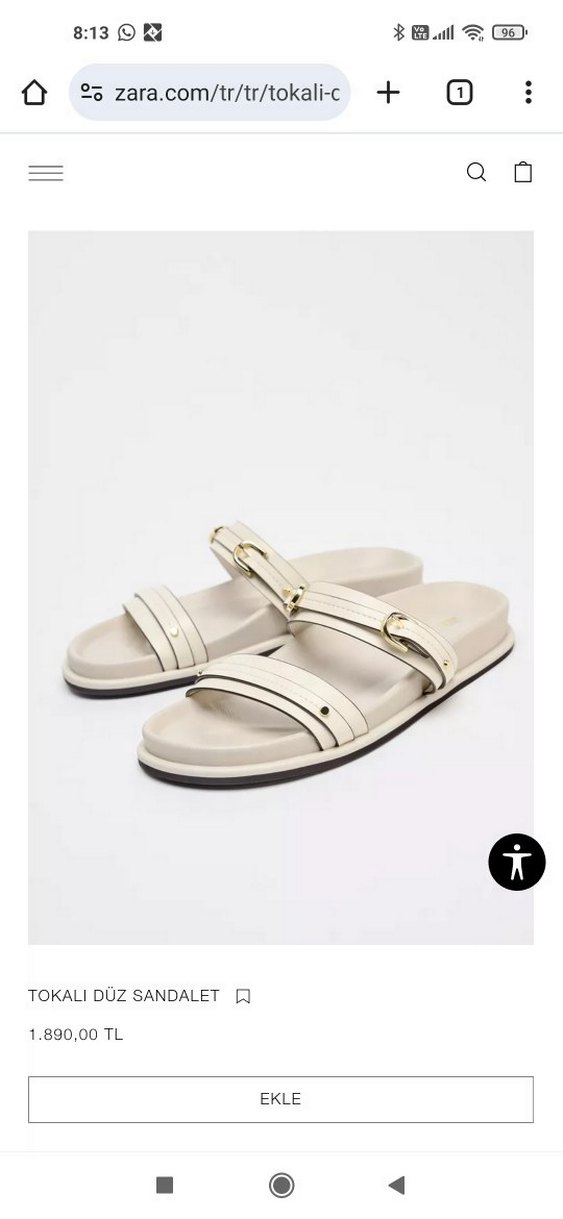 zara Bej Tokali terlik - Görsel 3