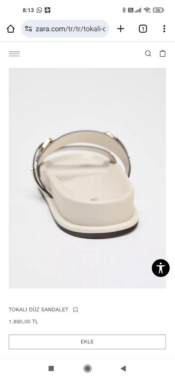 zara Bej Tokali terlik - Görsel 2