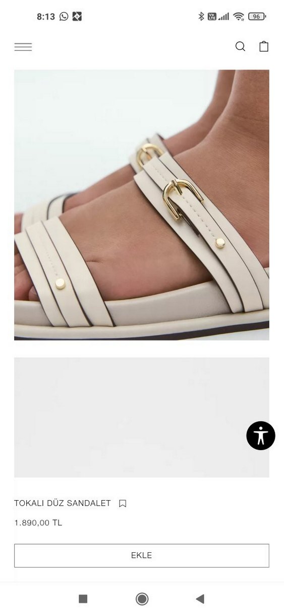 zara Bej Tokali terlik - Görsel 4