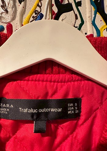 Nakışlı Kırmızı Kadın Bomber Ceket - Görsel 5