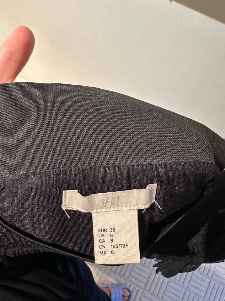 Kadın Siyah Kemerli Kumaş Pantolon - Görsel 5