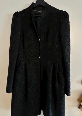 Düğmeli Siyah Midi Gotik Kadın Kaban - Görsel 4