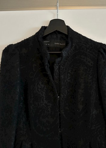 Düğmeli Siyah Midi Gotik Kadın Kaban - Görsel 6