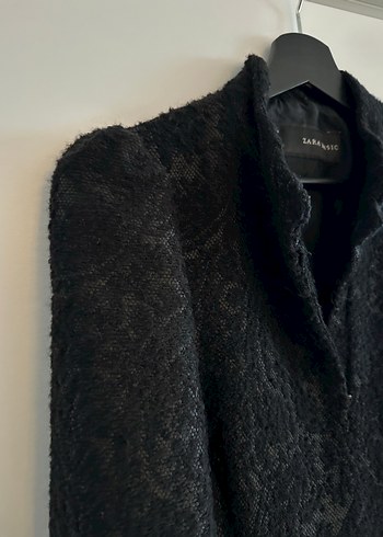 Düğmeli Siyah Midi Gotik Kadın Kaban - Görsel 8