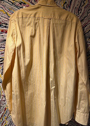 Pilise Detaylı Sarı Erkek Gömlek - Görsel 2