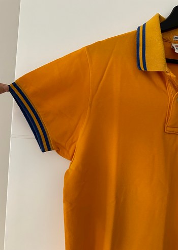 Sarı Düğmeli Kısa Kollu Polo Tişört - Görsel 3