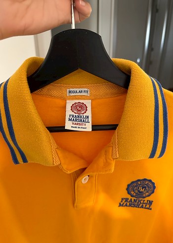 Sarı Düğmeli Kısa Kollu Polo Tişört - Görsel 4