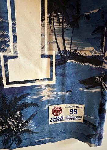 Mavi Baskılı Erkek Tişört 81 Desenli - Görsel 3