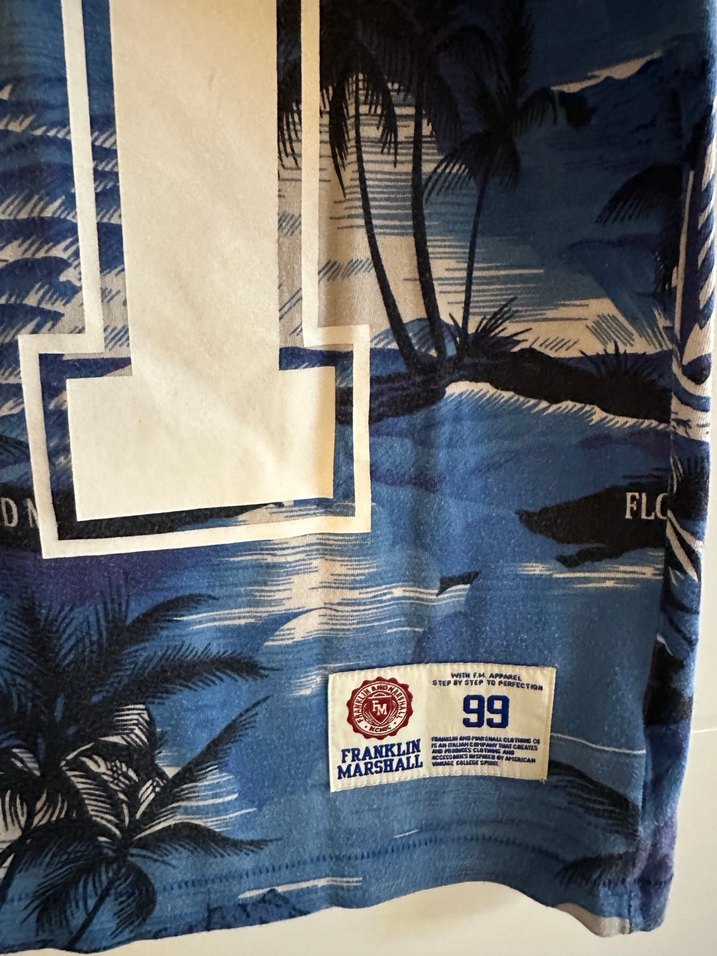 Mavi Baskılı Erkek Tişört 81 Desenli - Görsel 3