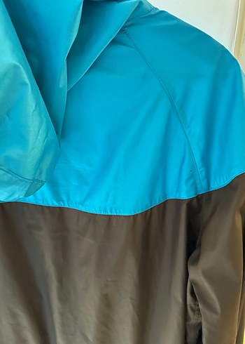 Erkek Mavi Siyah Nike Kapüşonlu Rüzgarlık - Görsel 10