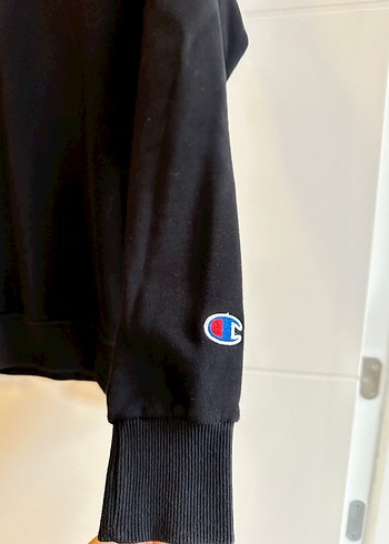 Champion Siyah Kadın Sweatshirt - Görsel 4