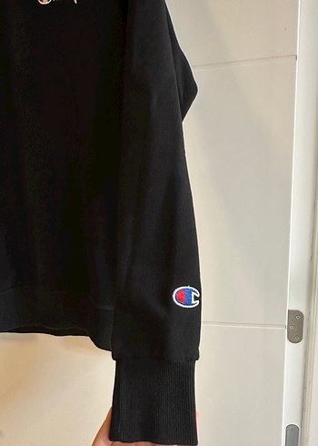 Champion Siyah Kadın Sweatshirt - Görsel 2