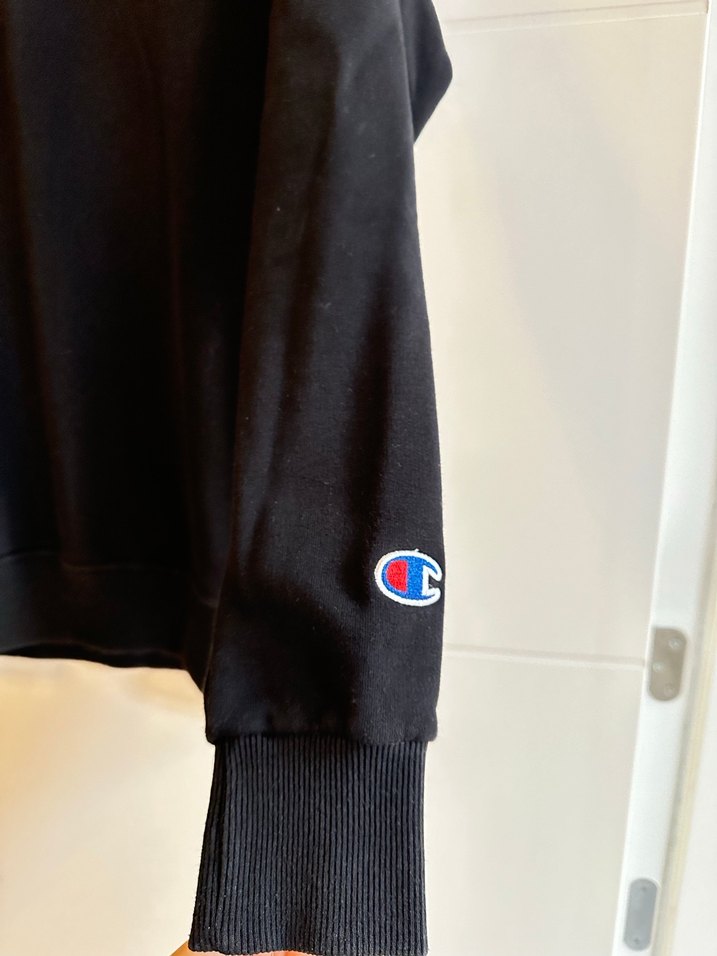 Champion Siyah Kadın Sweatshirt - Görsel 4