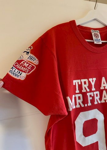 Kırmızı Baskılı Erkek Spor Tişörtü - Görsel 4