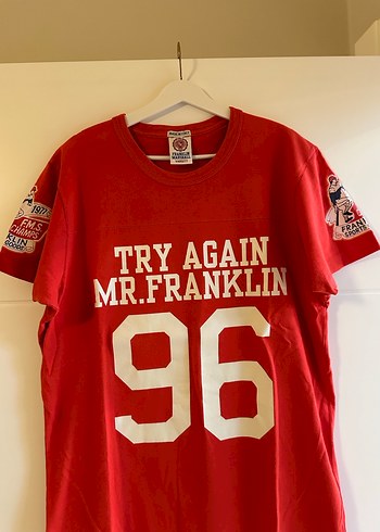 Kırmızı Baskılı Erkek Spor Tişörtü - Görsel 5