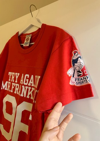 Kırmızı Baskılı Erkek Spor Tişörtü - Görsel 2