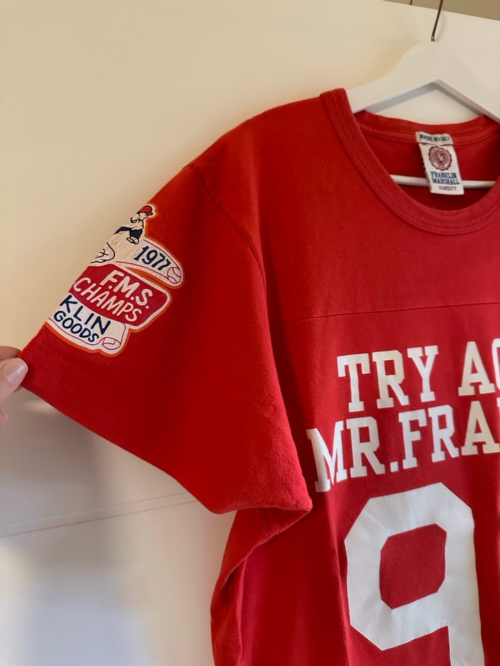 Kırmızı Baskılı Erkek Spor Tişörtü - Görsel 4