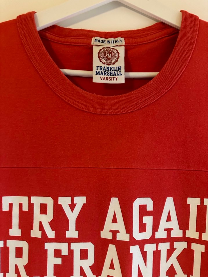 Kırmızı Baskılı Erkek Spor Tişörtü - Görsel 3