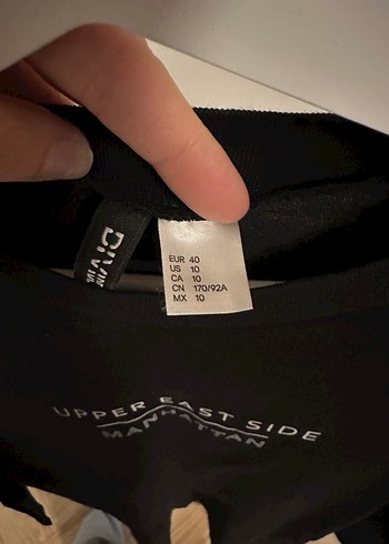 Siyah Drapeli Uzun Kollu Uzun Elbise - Görsel 2